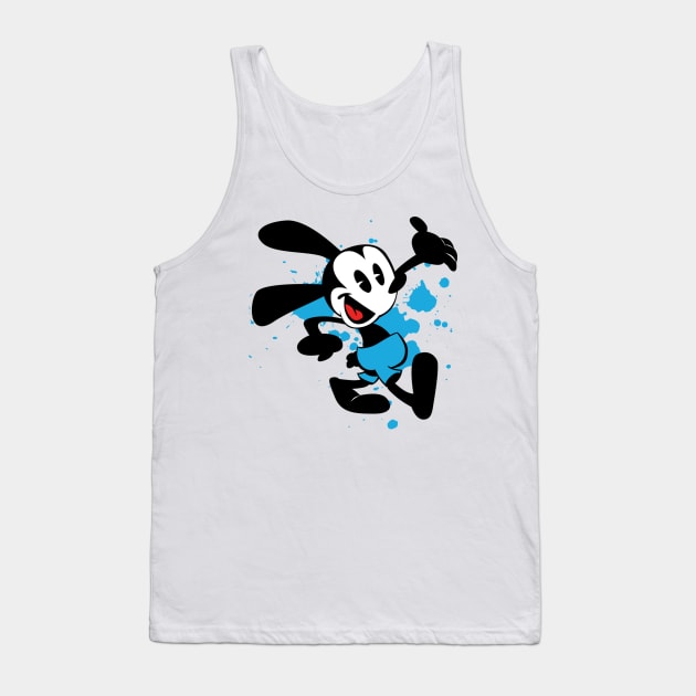 Oswald The Lucky Rabbit Keep Walking 1927 Tank Top by Lani A Art